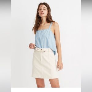 Madewell Capital A-line Mini Skirt
